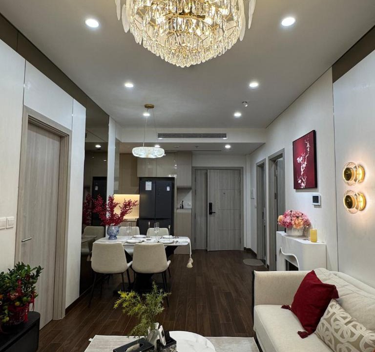 Tu Liem Apartment | 2-bedroom apartment, high floor, open view, new, luxury, Vinhomes Smart CIty Tây Mỗ