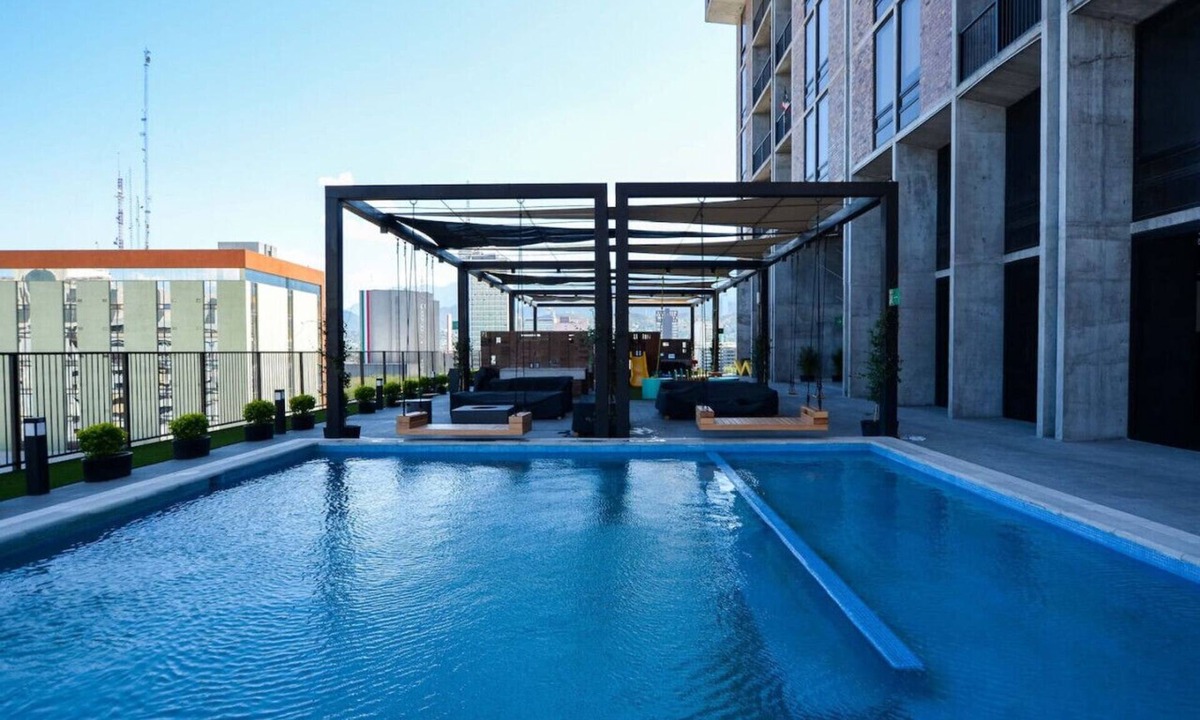 Monterrey Centro Apartment | ¡Alberca, gym y asadores!/Barrio W/6 personas