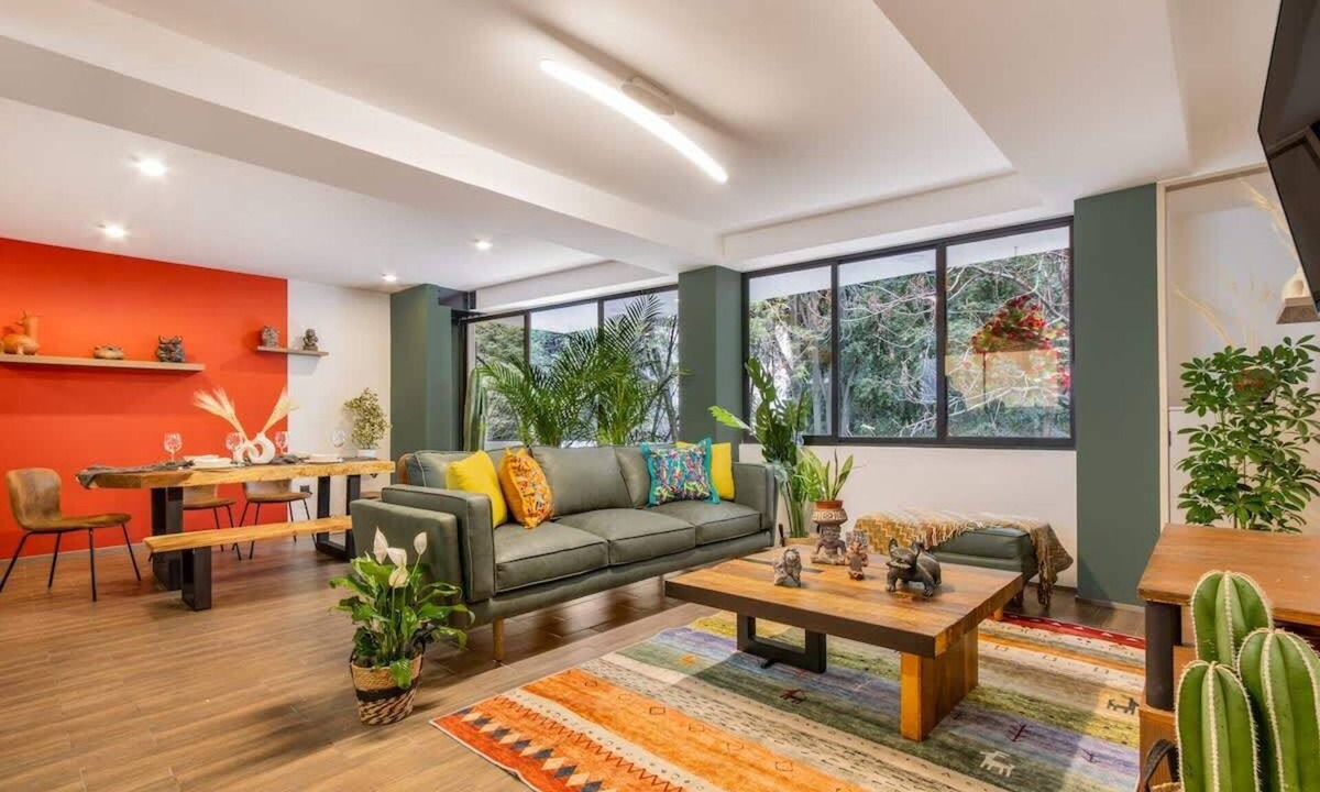 Hipodromo Apartment | Amsterdam Boho Condesa Sanctuary with AC