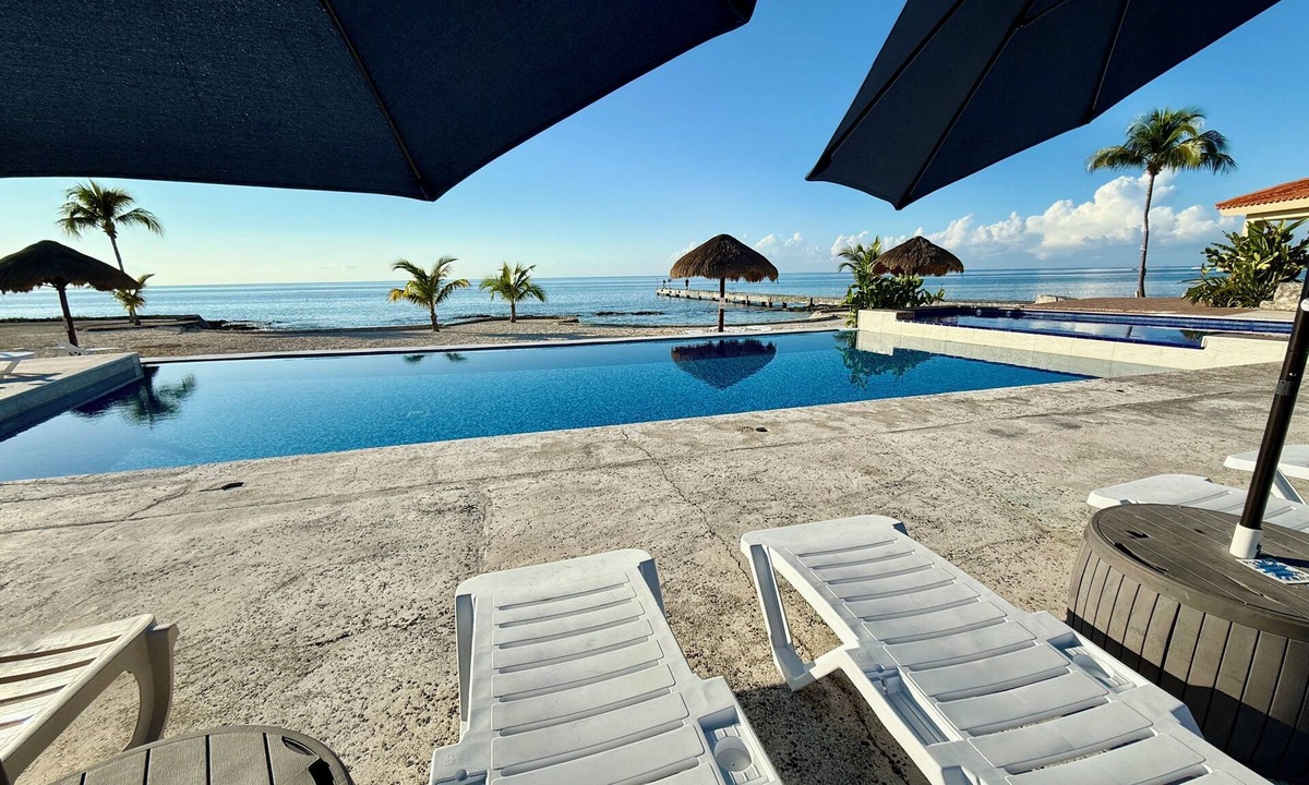 Costa Maya House | Beachfront 3 bedroom, 3-1/2 bath home steps from the sand, pool & pier!