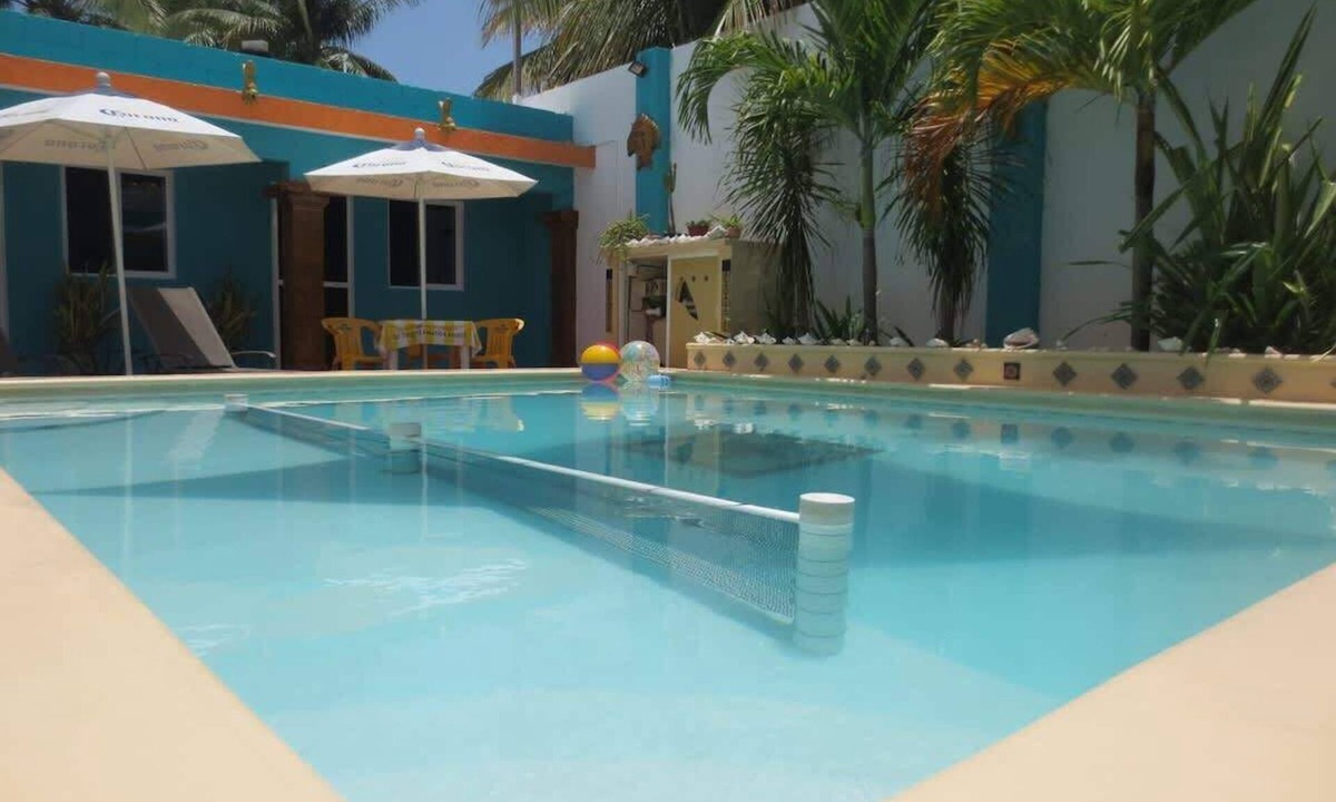 Chelem Apartment | Comfortable Beach Living in a Mexican village!