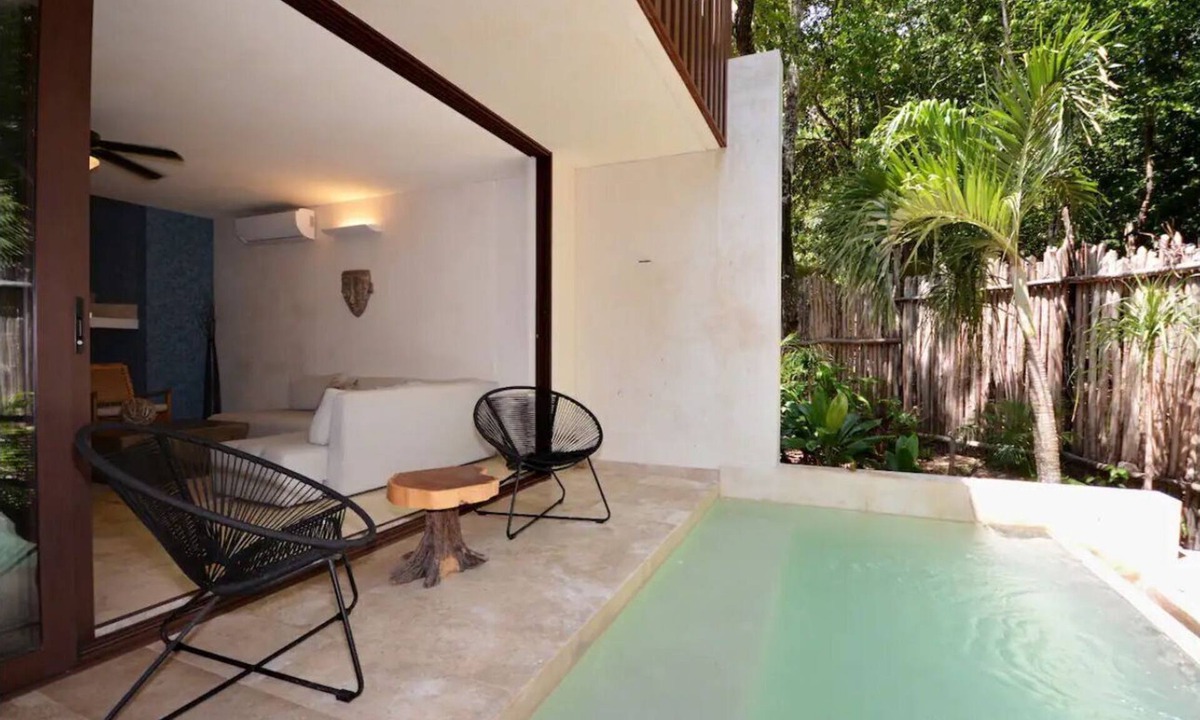 Zama Apartment | COMFY APR with WiFi, AC , PRIVATE POOL in lovely Tulum