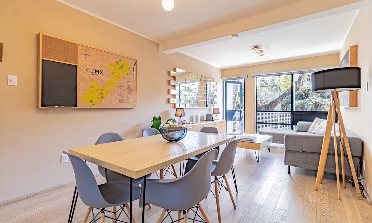 Benito Juarez Apartment | Contemporary chic near WTC | Terrace