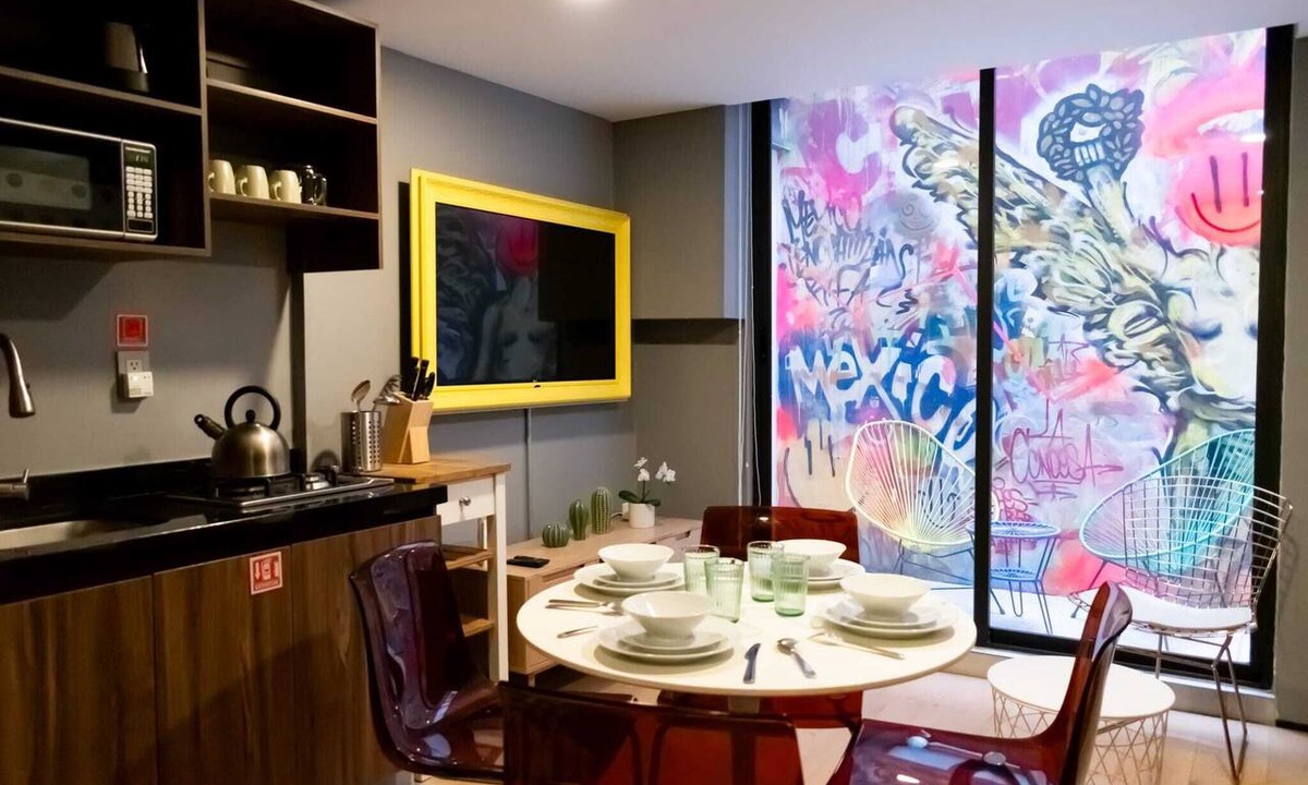 La Condesa Apartment | Departamento con moderna terraza amplio y super Ubicacion