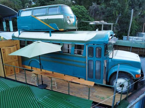 Pasajcap House | El Destino - Rooftop Converted Chicken Bus