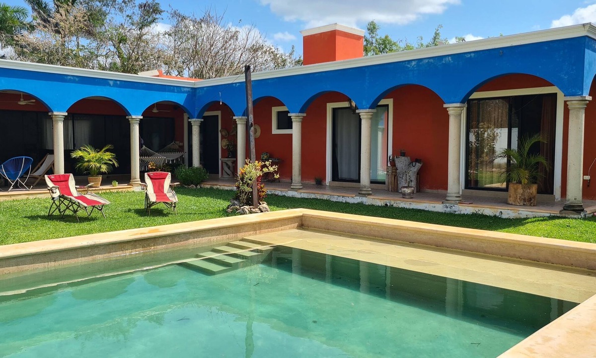 Merida House | Hacienda Cholul pool, harmony and fun