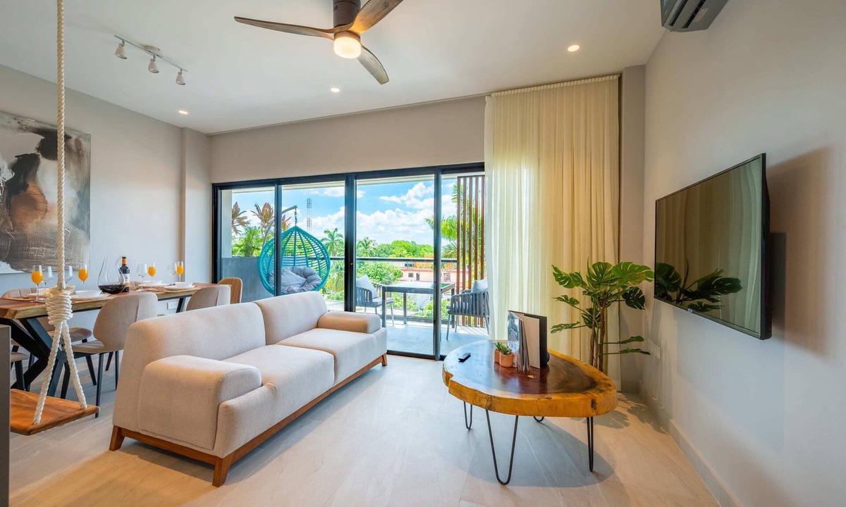 Colonia Centro Condo | Kippal Tulum 2 Bedroom 2 Baths Ocean View Balcony