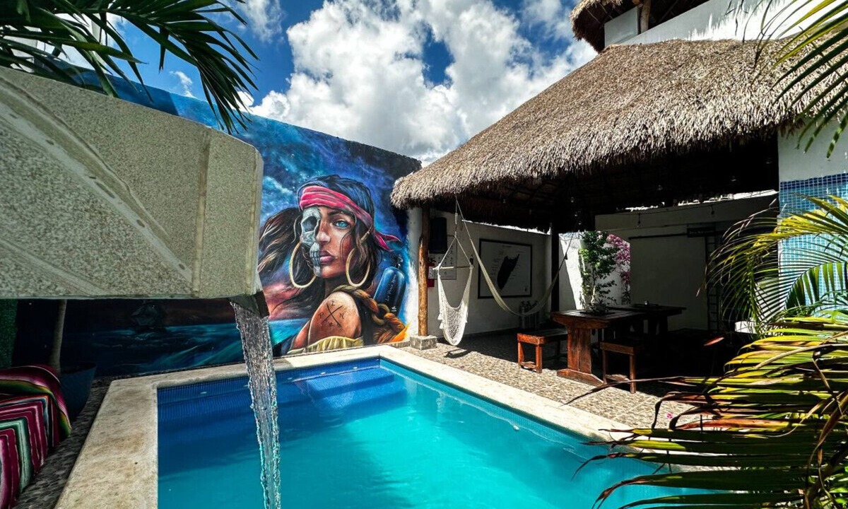 Colonia Adolfo Lopez Mateos Bed & Breakfast | La Perle Noire | AB - Terasse et Piscine