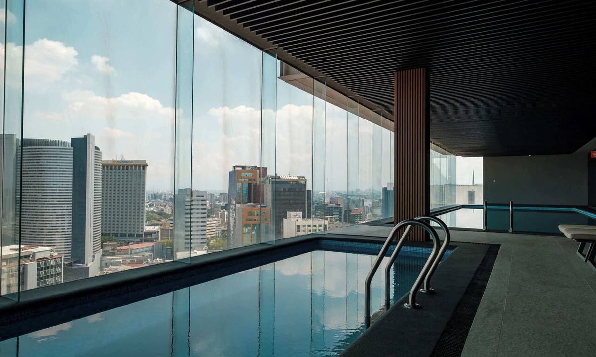 Cuauhtemoc Apartment | Luxury Escape - Ideal for Soccer Fans - Pool Area