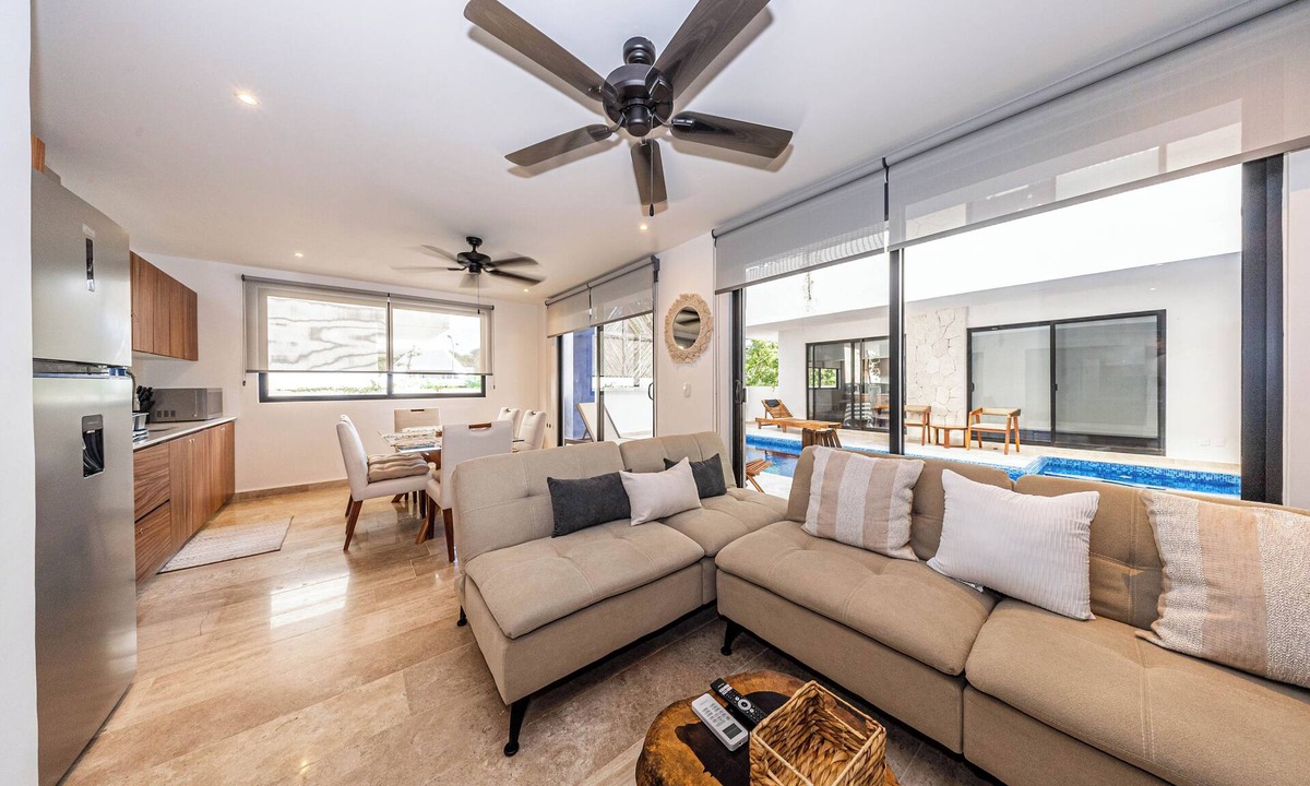 Tulum Apartment | Luxury Stay: Private Pool & Movie Theater Retreat in lovely Tulum