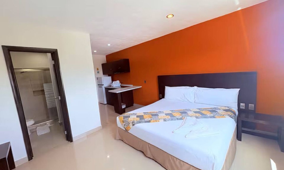 Ejidal Apartment | Luxury Studio with King Bed and Pool View