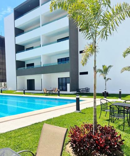 Villa Marina Apartment | Marina Cerritos Coral del Mar - 4 Albercas de Lujo - 1 Min Playas