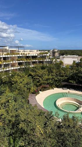 Tulum Apartment | Mistiq, departamento con balcon y albercas con vistas impresionantes