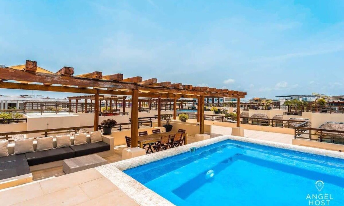 Downtown Condo | Ocean View Penthouse Private Pool Near Mamitas