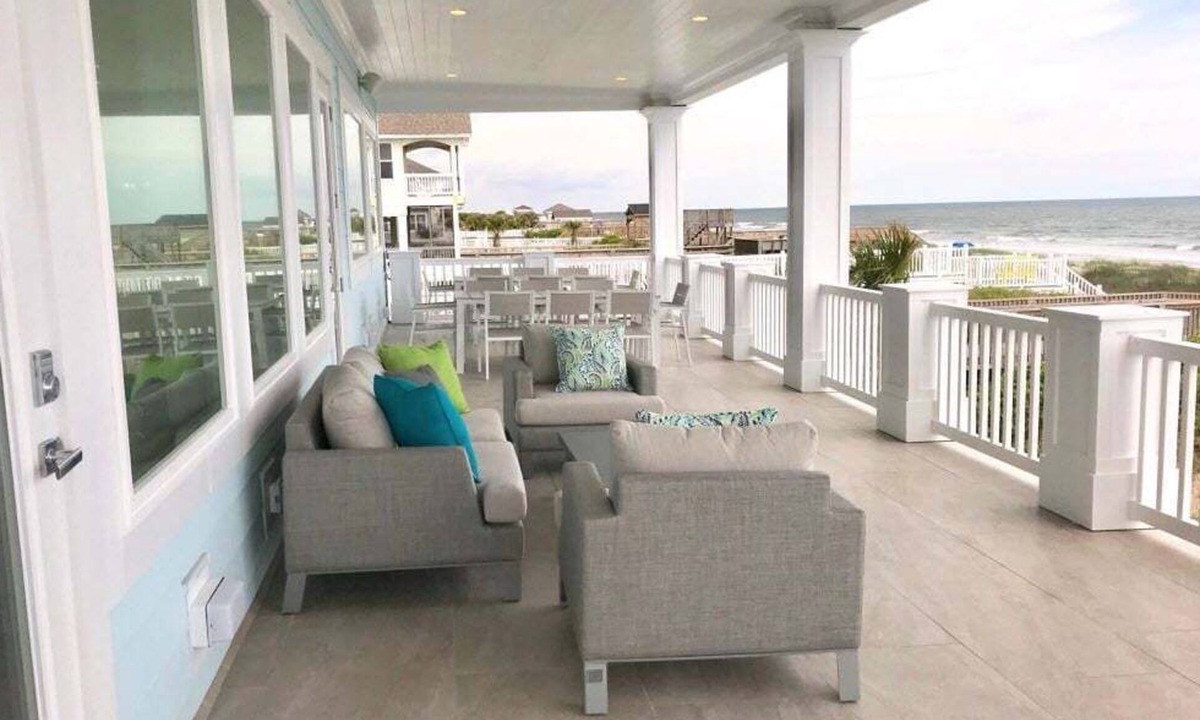 Ocean Isle Beach House | Oceanfront Wedding Friendly Heated* Pool Tiki Bar Elevator