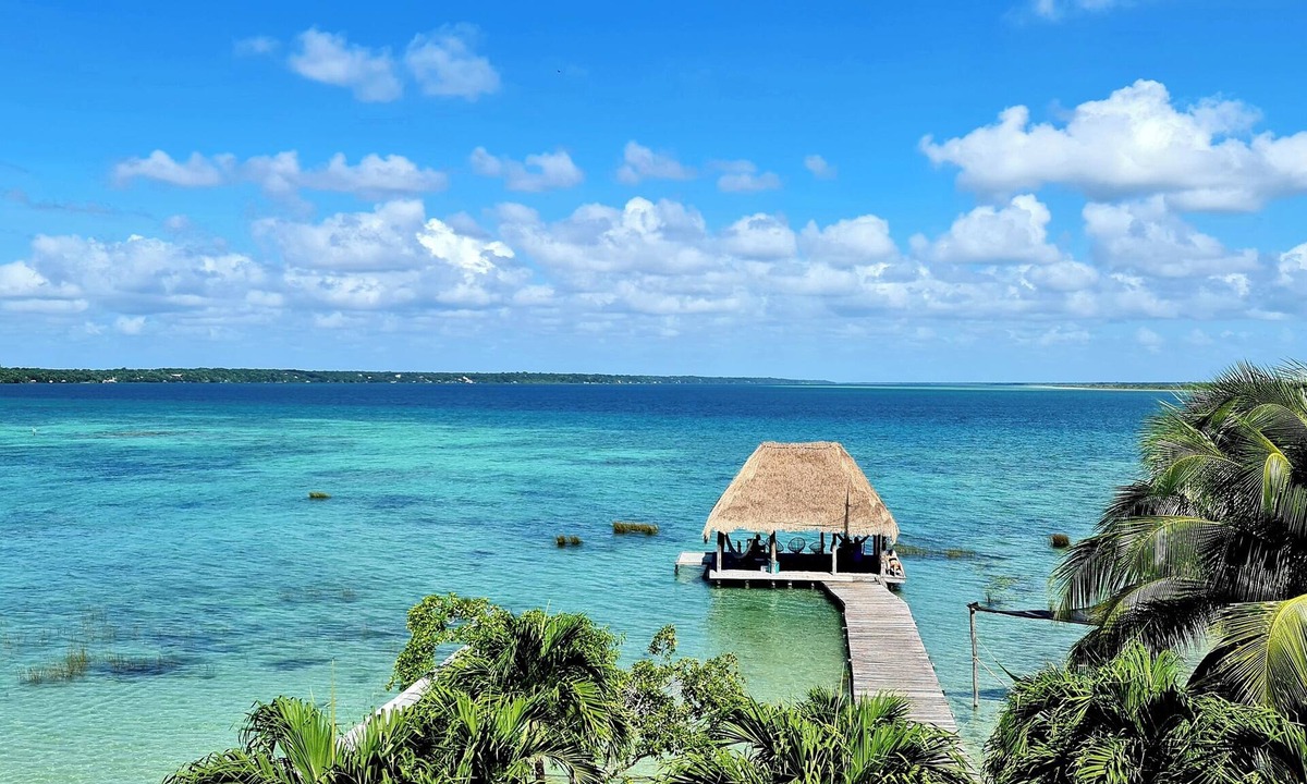 Mario Villanueva Madrid Villa | Private villa in Bacalar with dock and gazebo in front of the lagoon