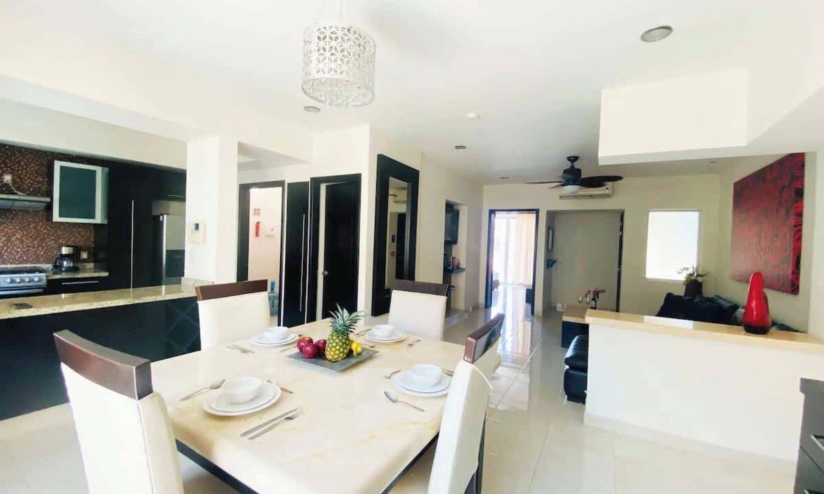 Puerto Vallarta Apartment | Romantic Retreat: Elegant Design, Pool & Open Spaces
