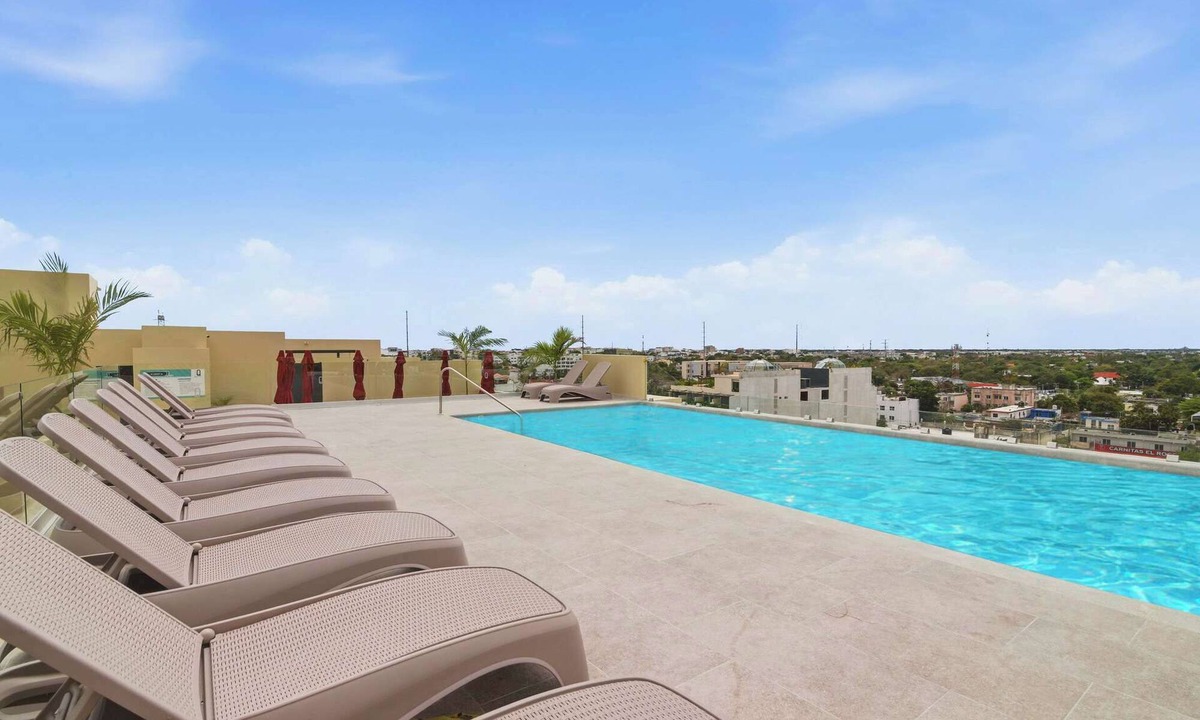 Ejidal Apartment | Rooftop Pool & Gym walkable studio full equipped