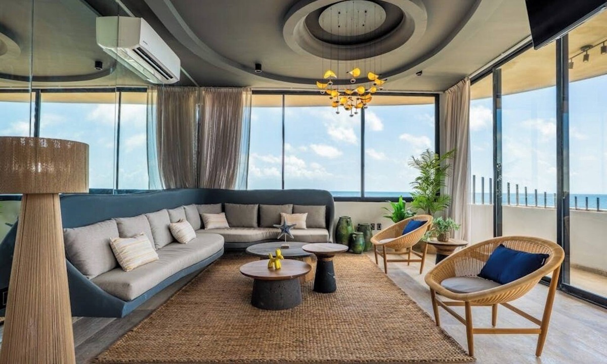 Tulsayab House | Surreal coastal apartment with local design, shared pool, hot tub, & dogs ok