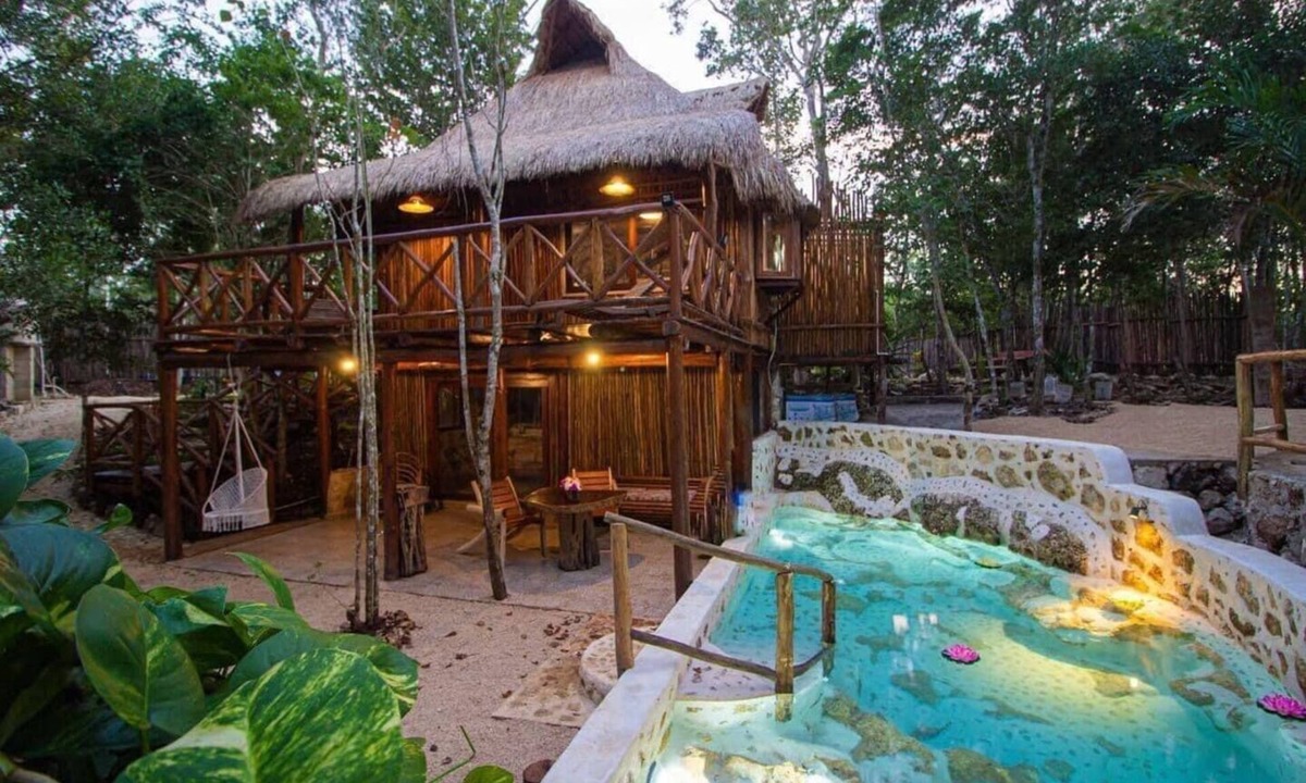 Francisco Uh May Cabin | Villa Selvaluna Con 3 Cabañas eco-chic
