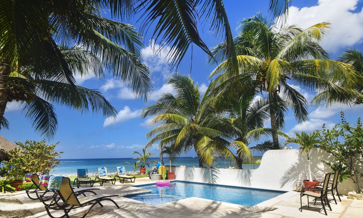 Cozumel Villa | Villa Sol Haa, Exclusive Beachfront Villa with Pool, Ac, Staff, and kid friendly