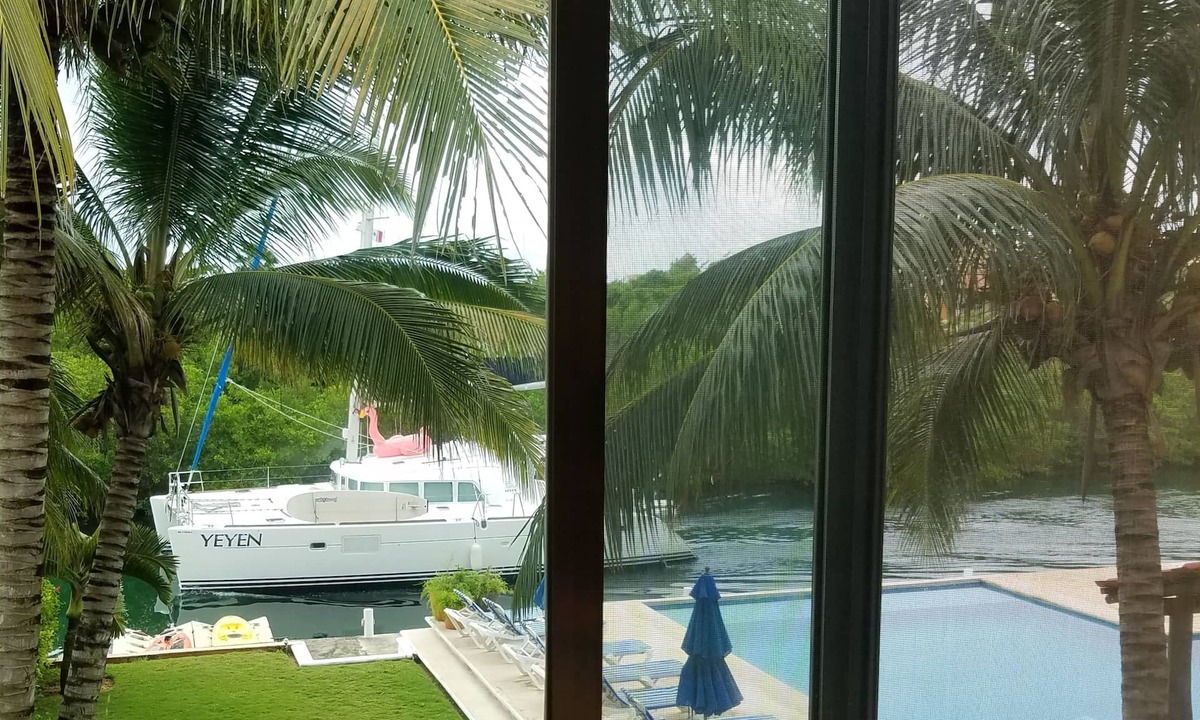 Puerto Aventuras Condo | Waterview from livingroom & swings at wet bar! 2/2-1/2 Penthouse Condo sleeps 6