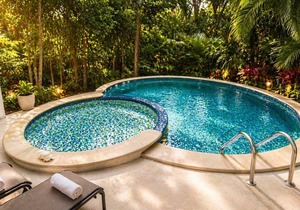 Playacar Private Pool Villa | Walk to Beach & 5th