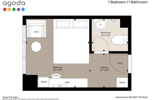 Xitun District Hotel | 17 m² Motel ∙ 3 guests