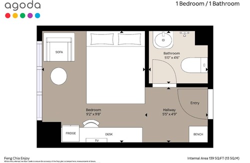 Xitun District Hotel | 17 m² Motel ∙ 3 guests