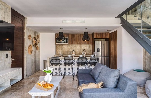 Zama Condo | 1BR Swim up Loft with Cenote | Big Gym & Pools