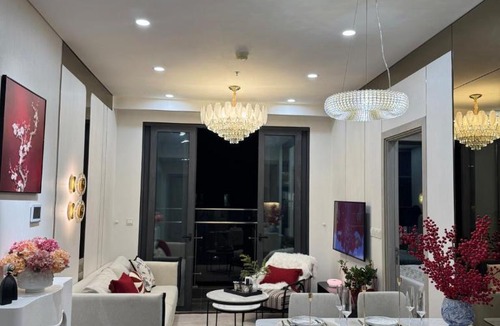 Tu Liem Apartment | 2-bedroom apartment, high floor, open view, new, luxury, Vinhomes Smart CIty Tây Mỗ