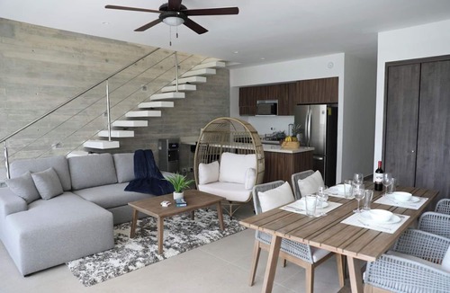 Zama Condo | 2-bedroom PH condo in gated community at Tulum with private roof top jacuzzi