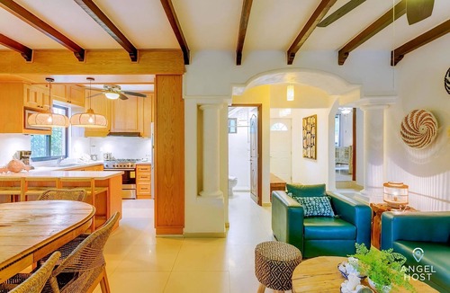 Playacar Apartment | 6BR villa w/pool, BBQ & backyard