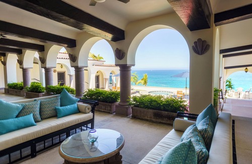 San Jose del Cabo Villa | Amazing Hacienda-style Ocean Front Villa w/private beach palapa.