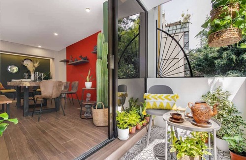 Hipodromo Apartment | Amsterdam Boho Condesa Sanctuary with AC