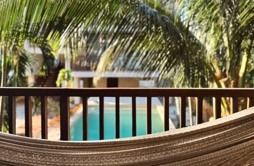 Isla Holbox Apartment | Artistic Loft Steps from the Beach w/Pool View