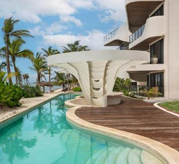 Tulsayab Apartment | Beachfront 2BR Apartment at Tankah Bay
