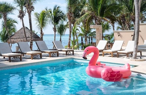 Chemuyil Villa | Beachfront 9-bedroom villa in Soliman Bay for 26 guests.