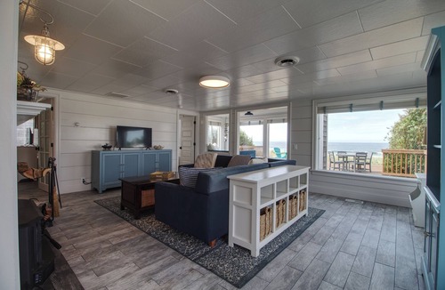 Rockaway Beach House | Beachfront Home, Spacious Deck Overlooking Ocean and Private Path to the Sand