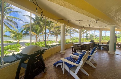 Mahahual Villa | Beautiful home w/private white sand beach on the Caribbean; a/c in every room!