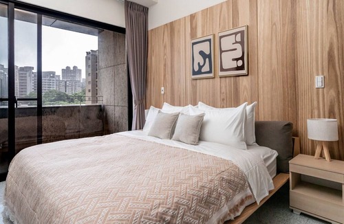 Neihu Apartment | Blueground | Neihu District, balcony, nr Taipei 101 (TPE-7)