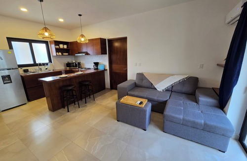 Luis Donaldo Colosio Condo | Brand New 2-bedroom 2-Bath. Rooftop Pool. 5 min walk to beach. Private parking.