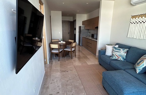 Colonia 10 De Abril Apartment | Brand New Condo In Beautiful Cozumel - 2 Bedroom/2 Bath With AC and Fitness Room