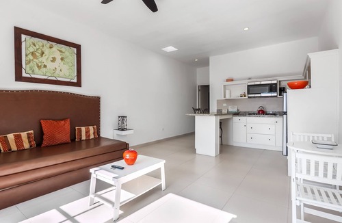 La Paloma Apartment | Bright dog-friendly suite with kitchenette, heated outdoor pool, hot tub, patio