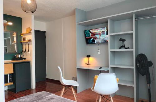 Ixtacalco Apartment | Bright Studio Apartment Casa Icacos Apt 2