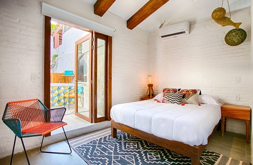 Sayulita Hotel | Casa Amaia on the main street and principal square of town.