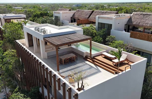 Tulum Apartment | Charming boho-chic studio with kitchen and pool