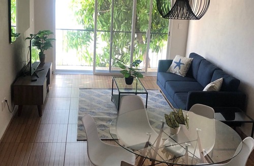 Santiago Apartment | Comodo y privado departamento totalmente equipado a cinco minutos de la playa