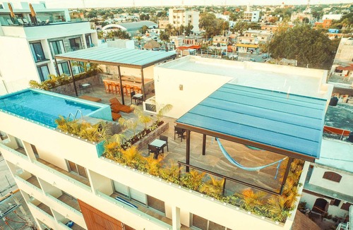 Zazil-ha Apartment | Corner suite in new condo w/rooftop pool & lounge