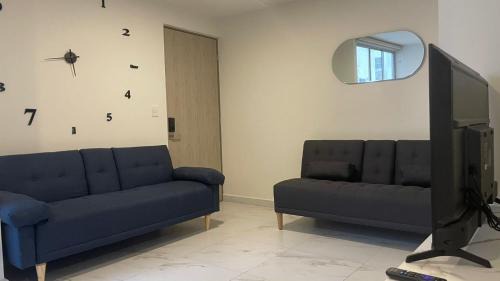 Agricola Oriental Apartment | Depa de lujo 2 recámaras cerca del aeropuerto y Estadio GNP, Gym, 2 baños, WiFi